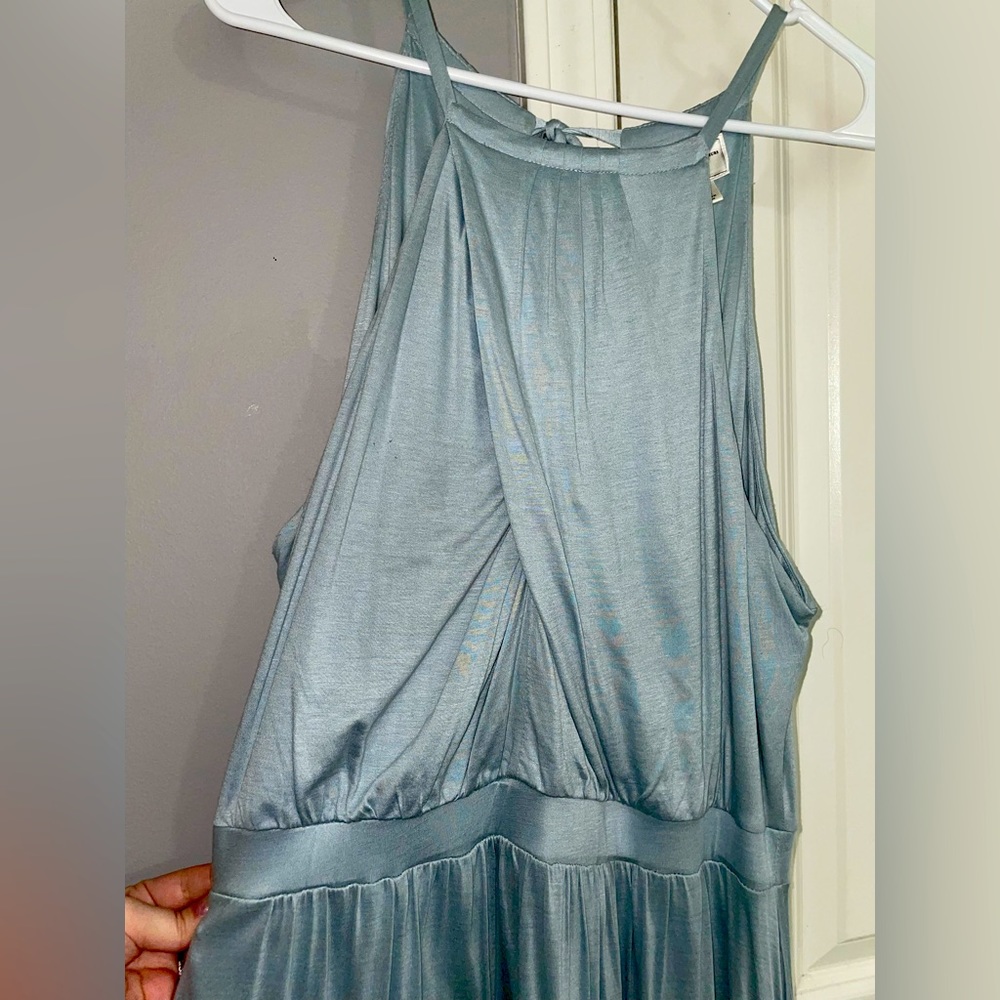 moulinette soeurs anthropology beautiful blue grey dress